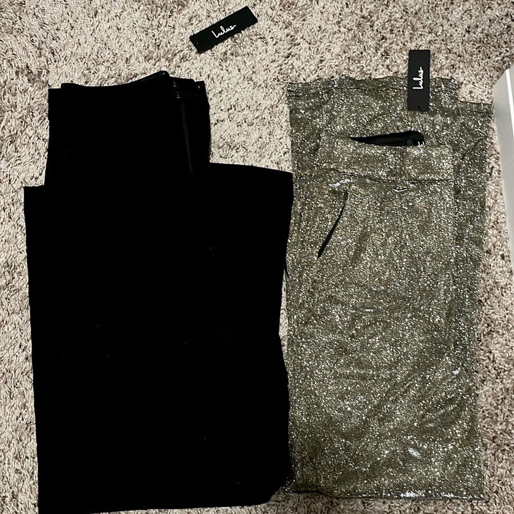 2 pairs of wide leg trousers